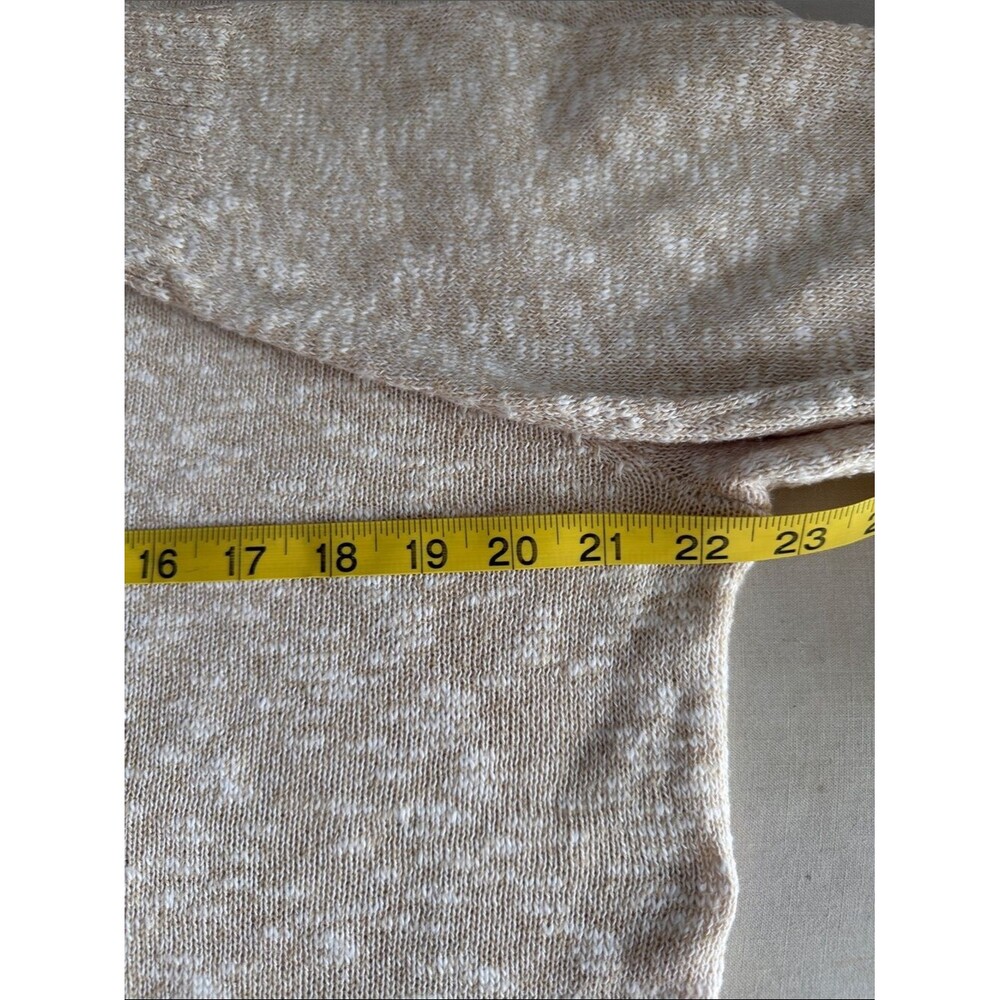 J.Crew Marled Beach Crewneck Sweater Textured Knit Coastal Preppy Size L - Picture 7 of 10